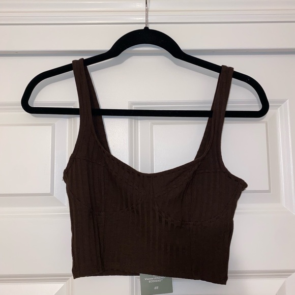 NTWT H&M Ribbed Crop Tank Top - Picture 2 of 4